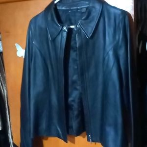 Leather coat